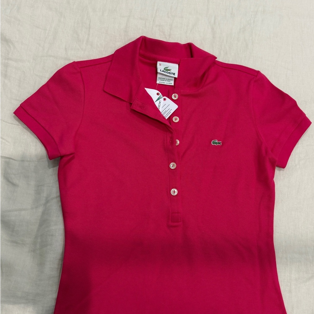Lacoste Fuchsia Polo Shirt